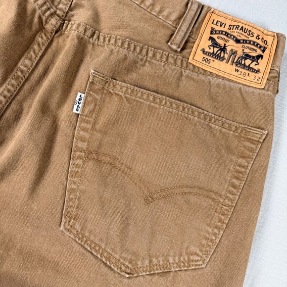 Levi's Other - Levis 505 Mens Jeans 38x32 (36x30) Regular Fit Straight Leg‎ Jeans Coyote Brown
